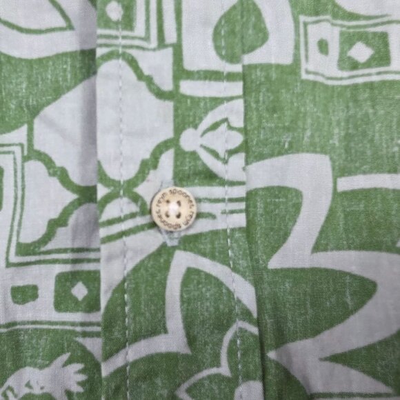 Reyn Spooner Classic Fit Mens XL Green Floral Button Shirt Casual Aloha Comfort - Picture 4 of 9